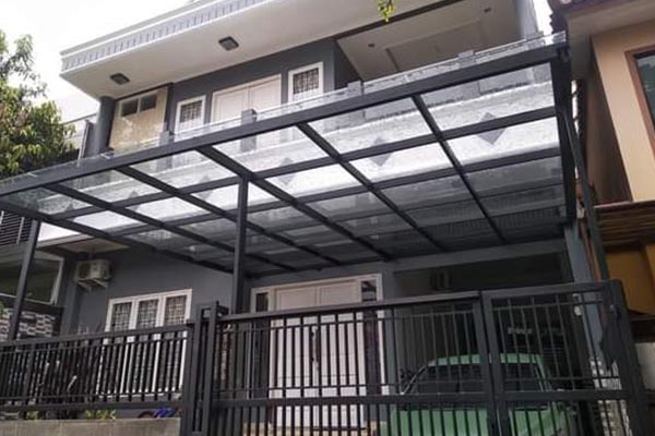 galeri - Kanopi Tenda Malang - Polycarbonate, transparan, kanopi bening - 6