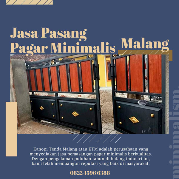Jasa Pasang Pagar Minimalis Malang